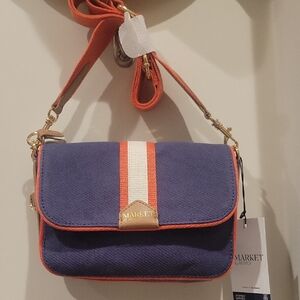 Blue and Orange Crossbody Bag